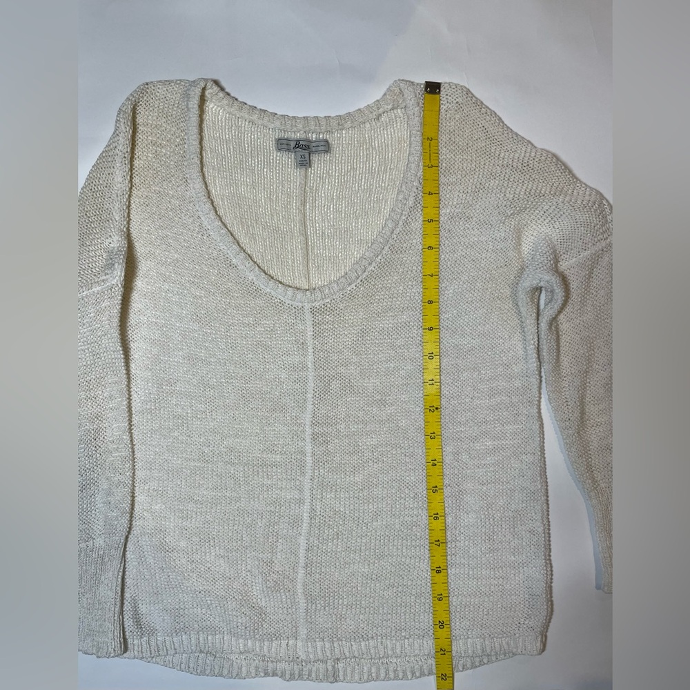 G.H. Bass White Sweater Size XS